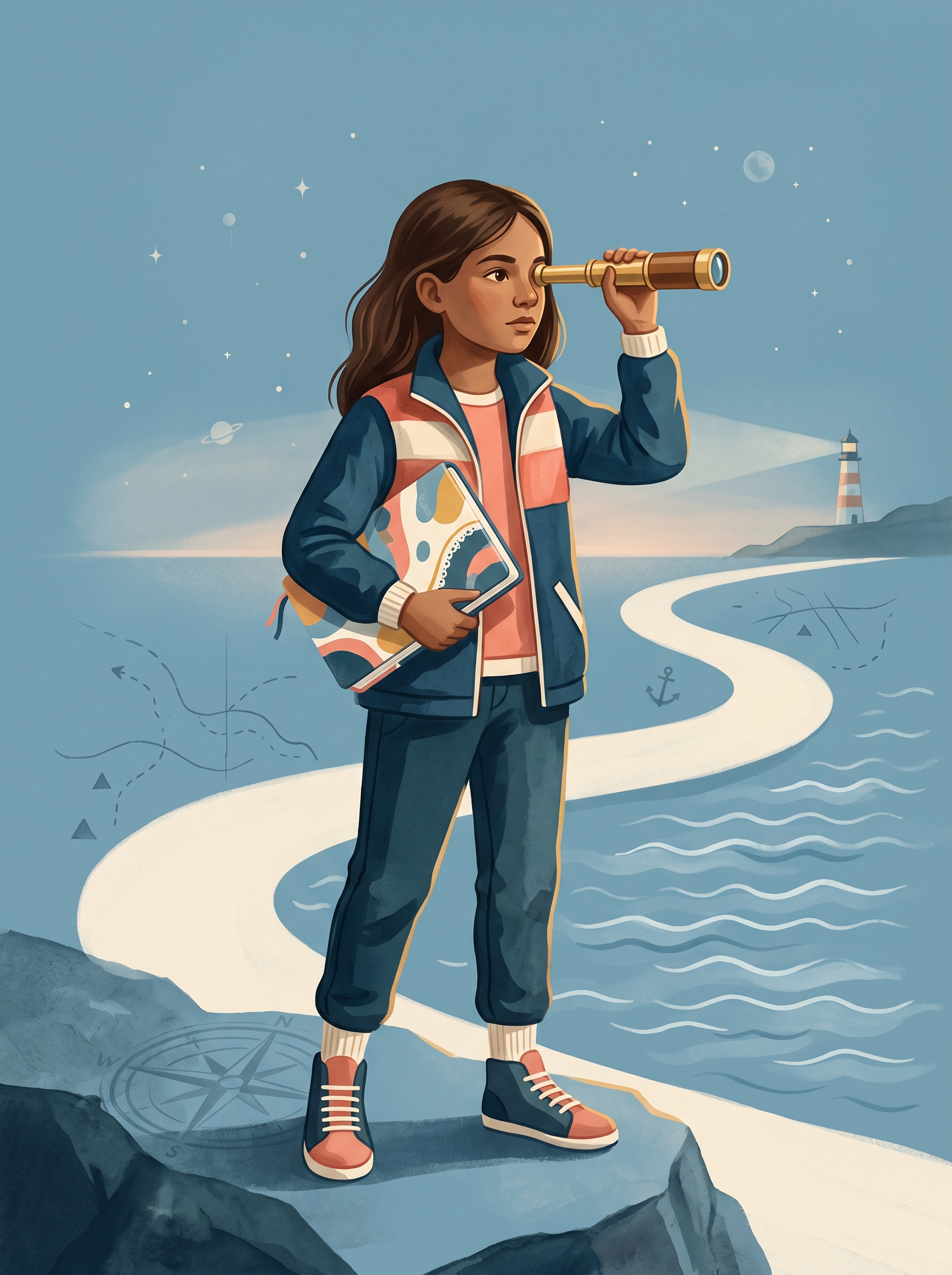 Ilustración de Mi Bitácora Interior, etapa de 10–12 años